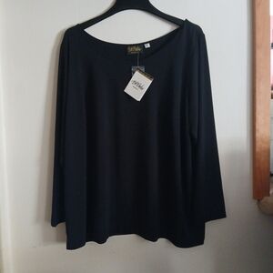 Bob Mackie Elegant Black Blouse